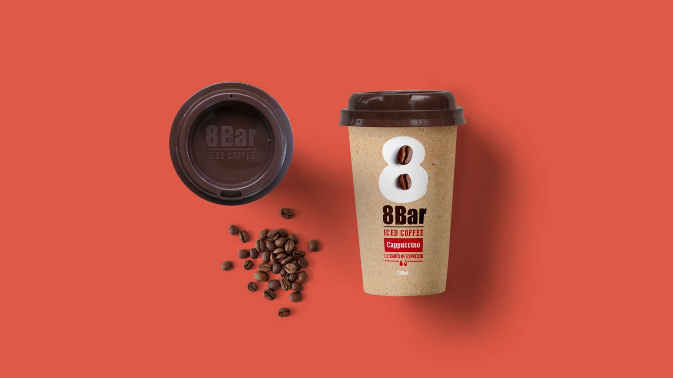 8 Bar Iced Coffee Packaging Cappuccino