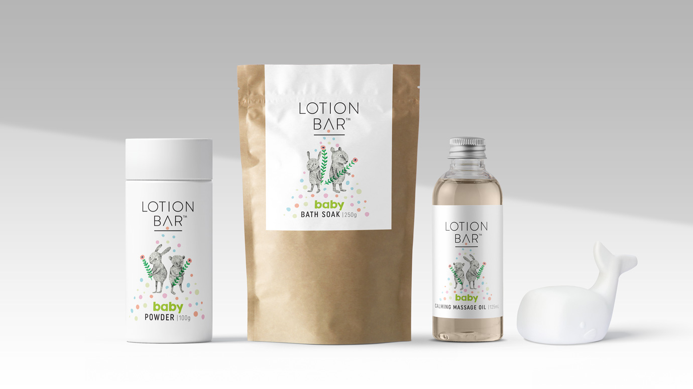 Lotion Bar Baby - packaging range